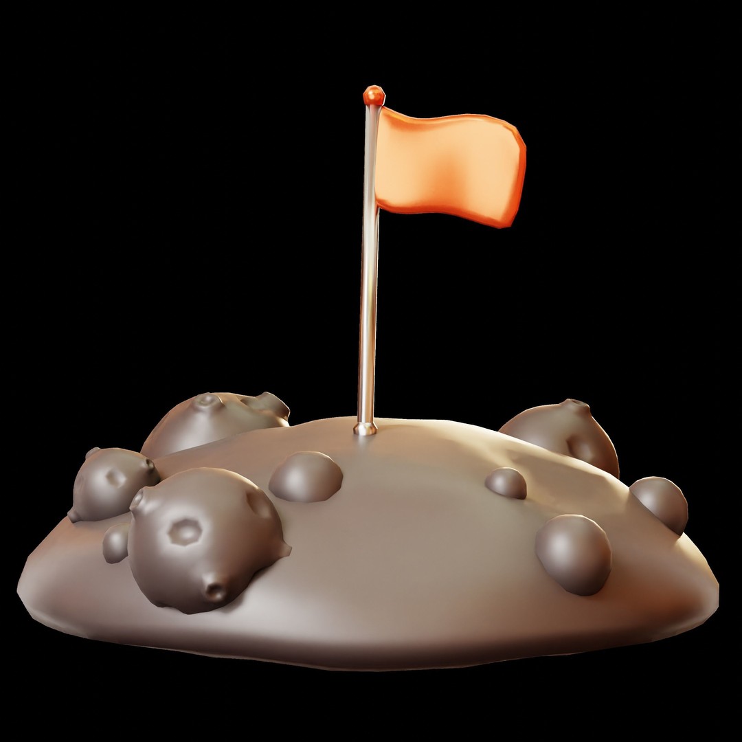 Space and Planet 3D Model – Low Poly Cartoon Style, Game Ready, FBX - View 22
