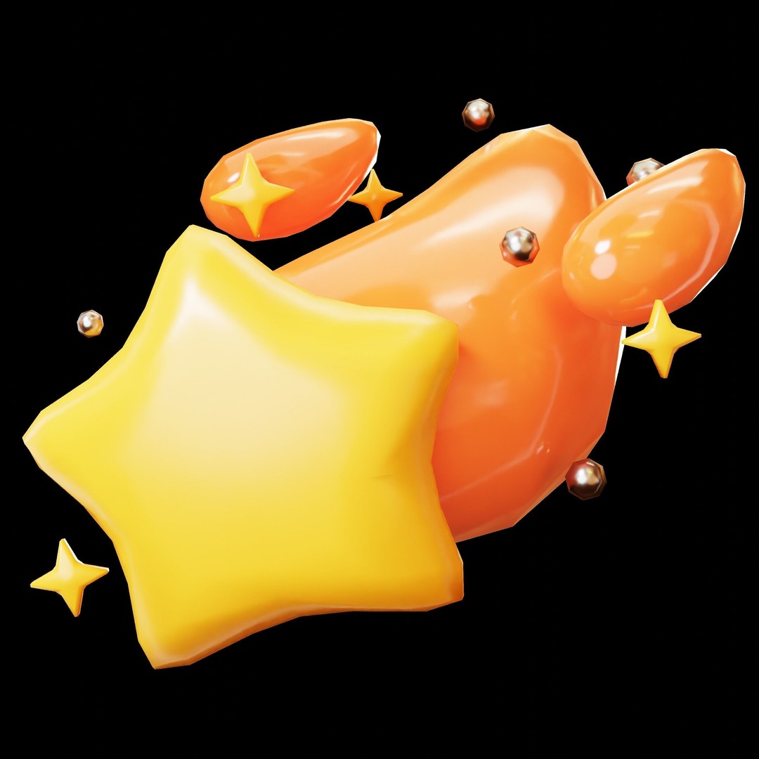 Space and Planet 3D Model – Low Poly Cartoon Style, Game Ready, FBX - View 24