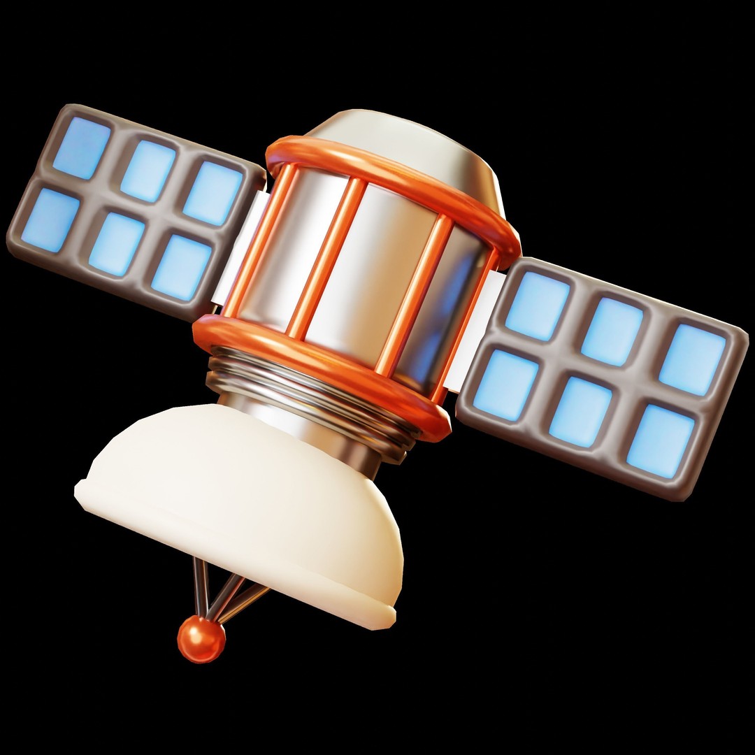 Space and Planet 3D Model – Low Poly Cartoon Style, Game Ready, FBX - View 28