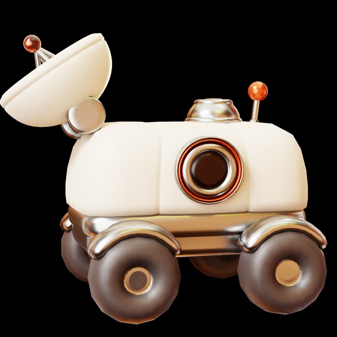 Space and Planet 3D Model – Low Poly Cartoon Style, Game Ready, FBX - View 30