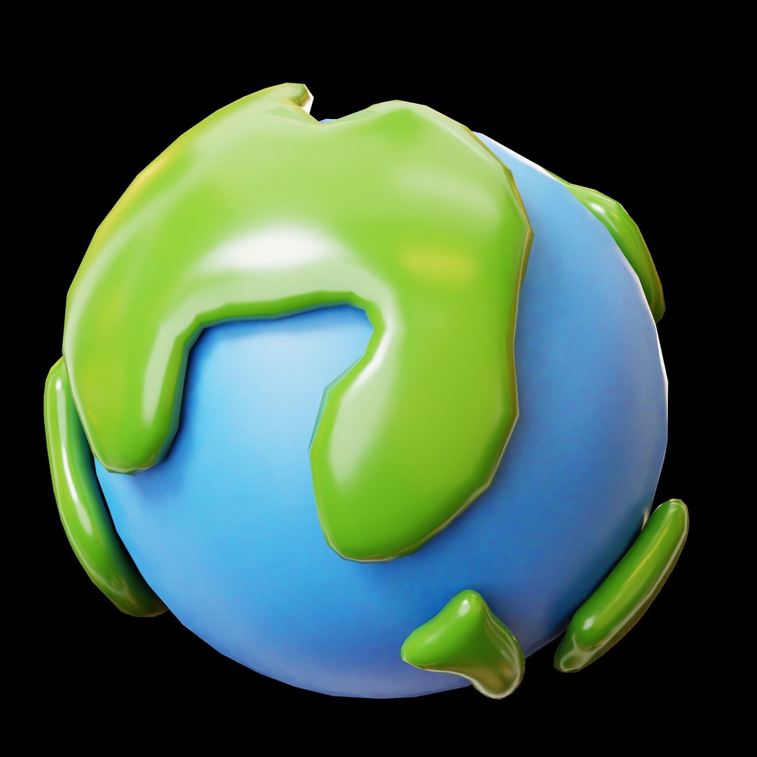 Space and Planet 3D Model – Low Poly Cartoon Style, Game Ready, FBX - View 5