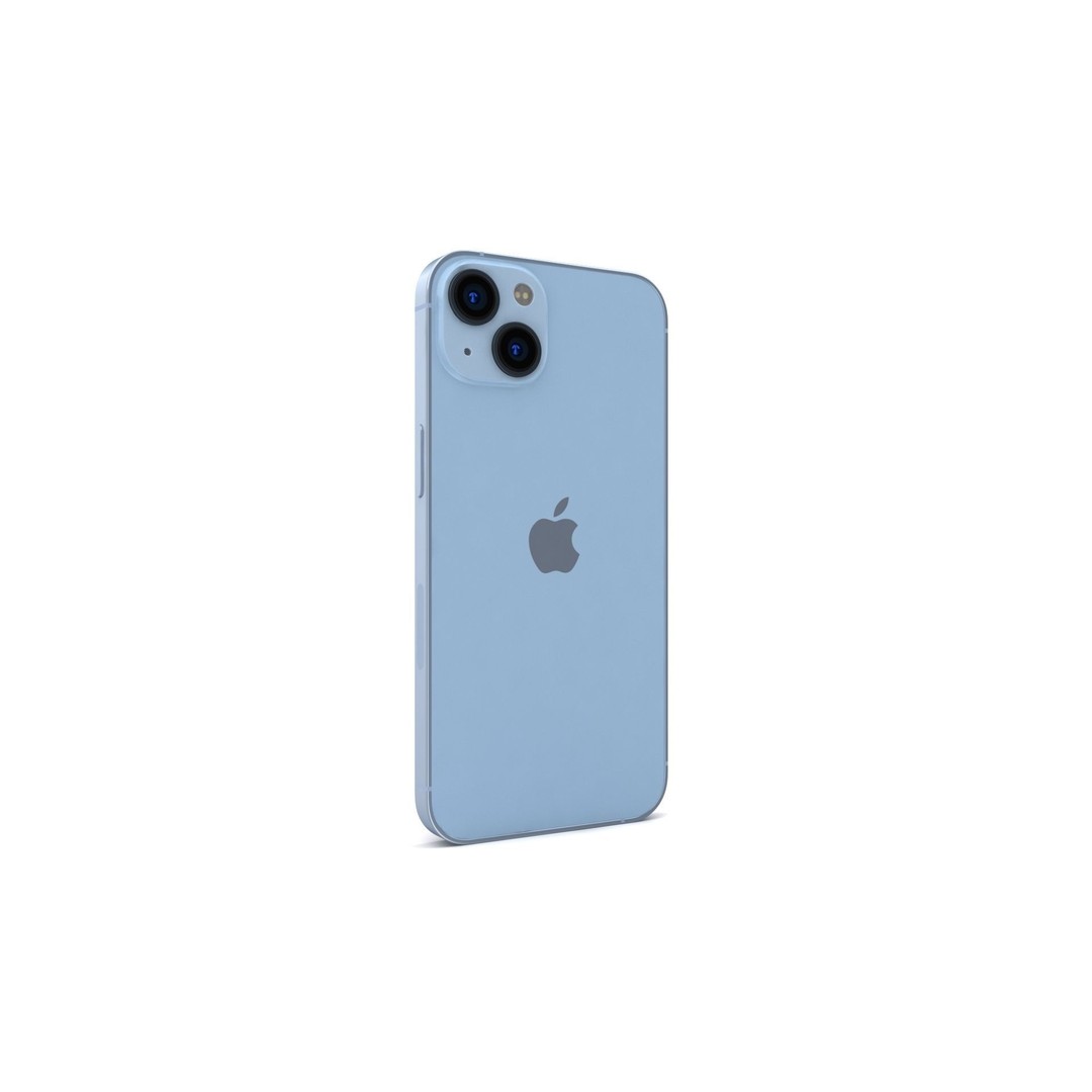 Apple iPhone 14 Blue 3D Model – High Poly Game-Ready Asset, FBX - View 4
