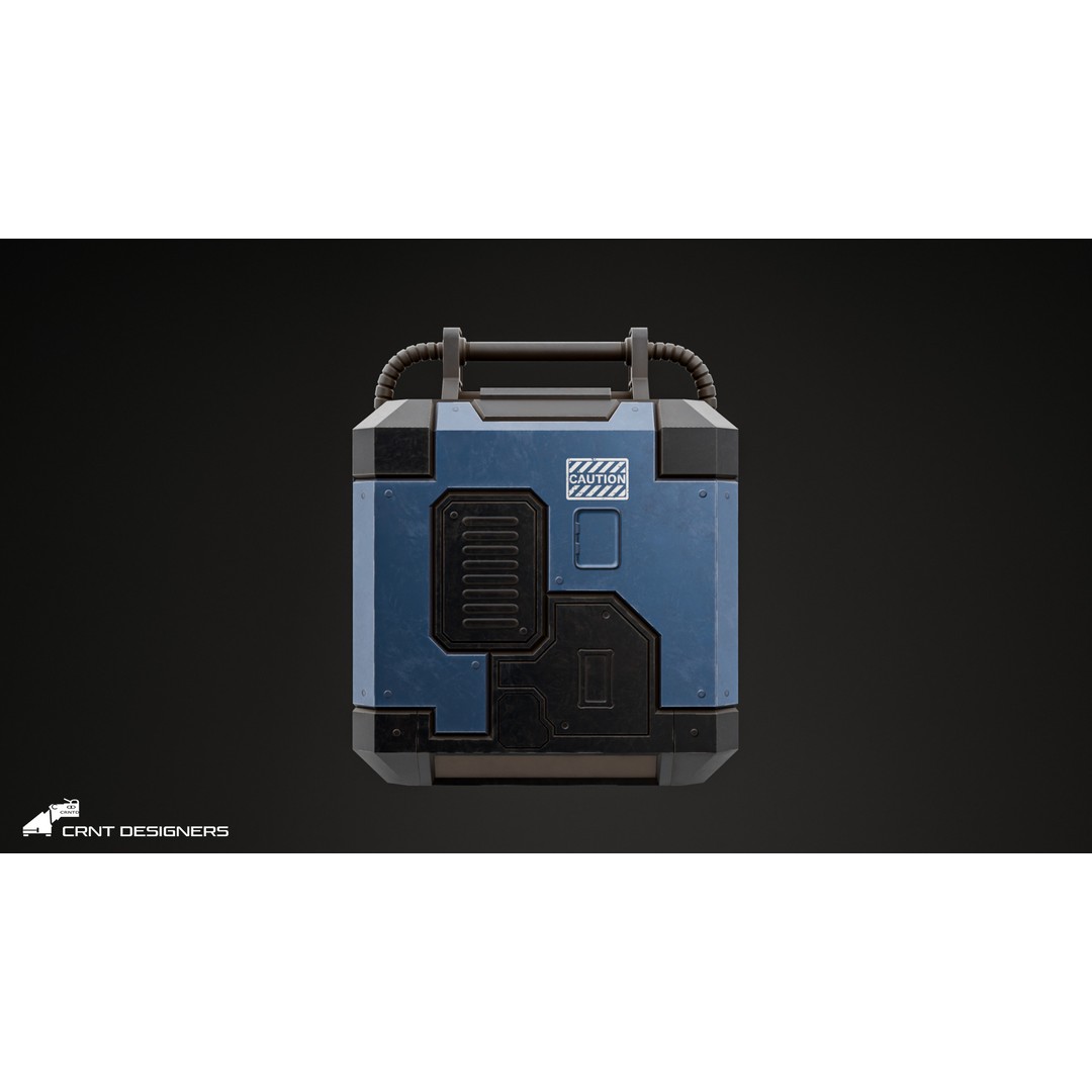 Sci-Fi Reactor 3D Model – Low Poly Game Asset, PBR Textures - View 11