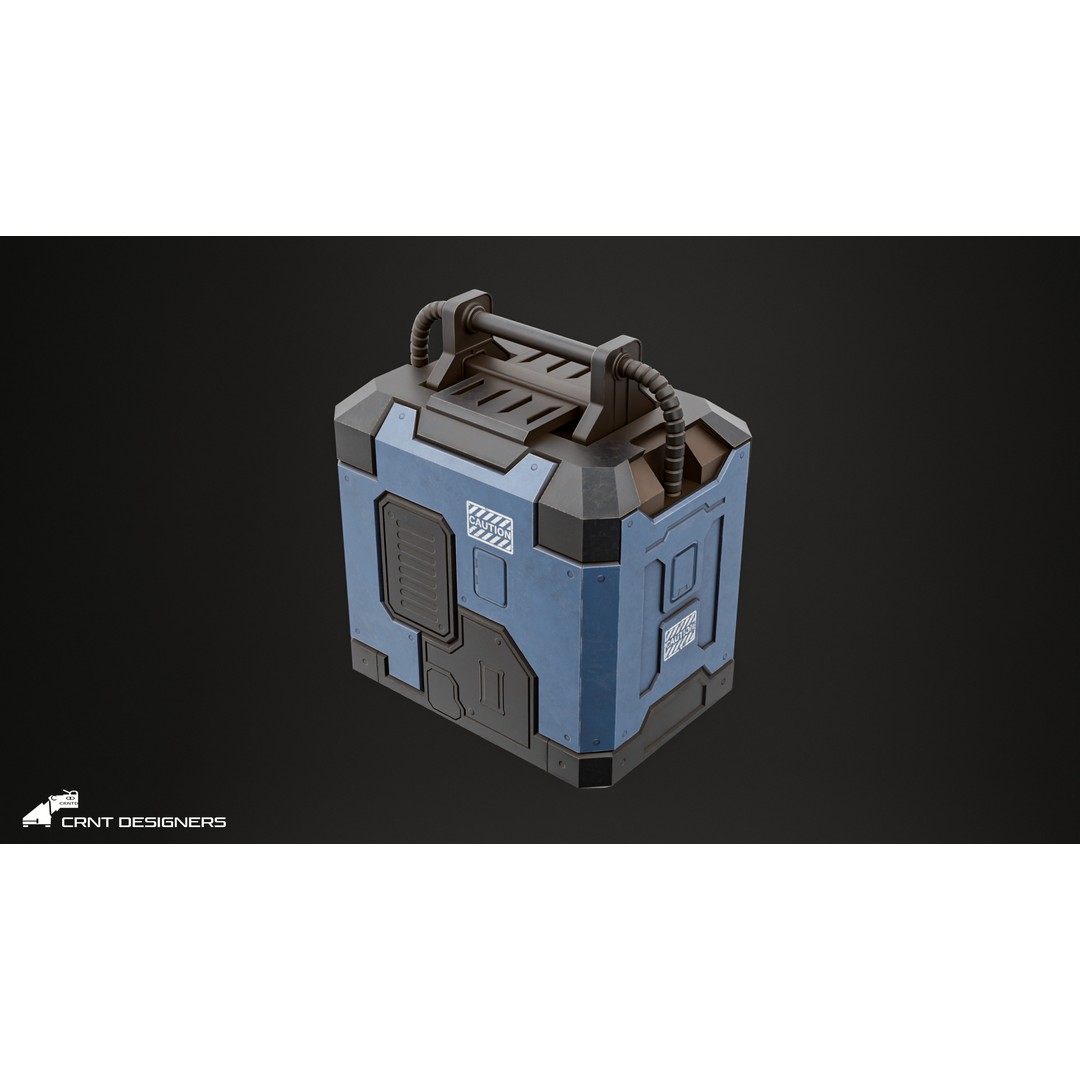 Sci-Fi Reactor 3D Model – Low Poly Game Asset, PBR Textures - View 14