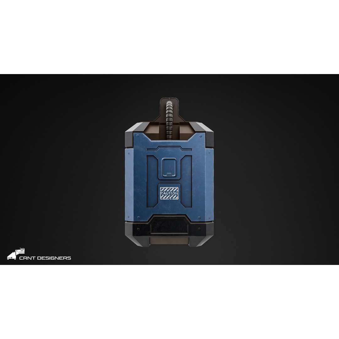 Sci-Fi Reactor 3D Model – Low Poly Game Asset, PBR Textures - View 7