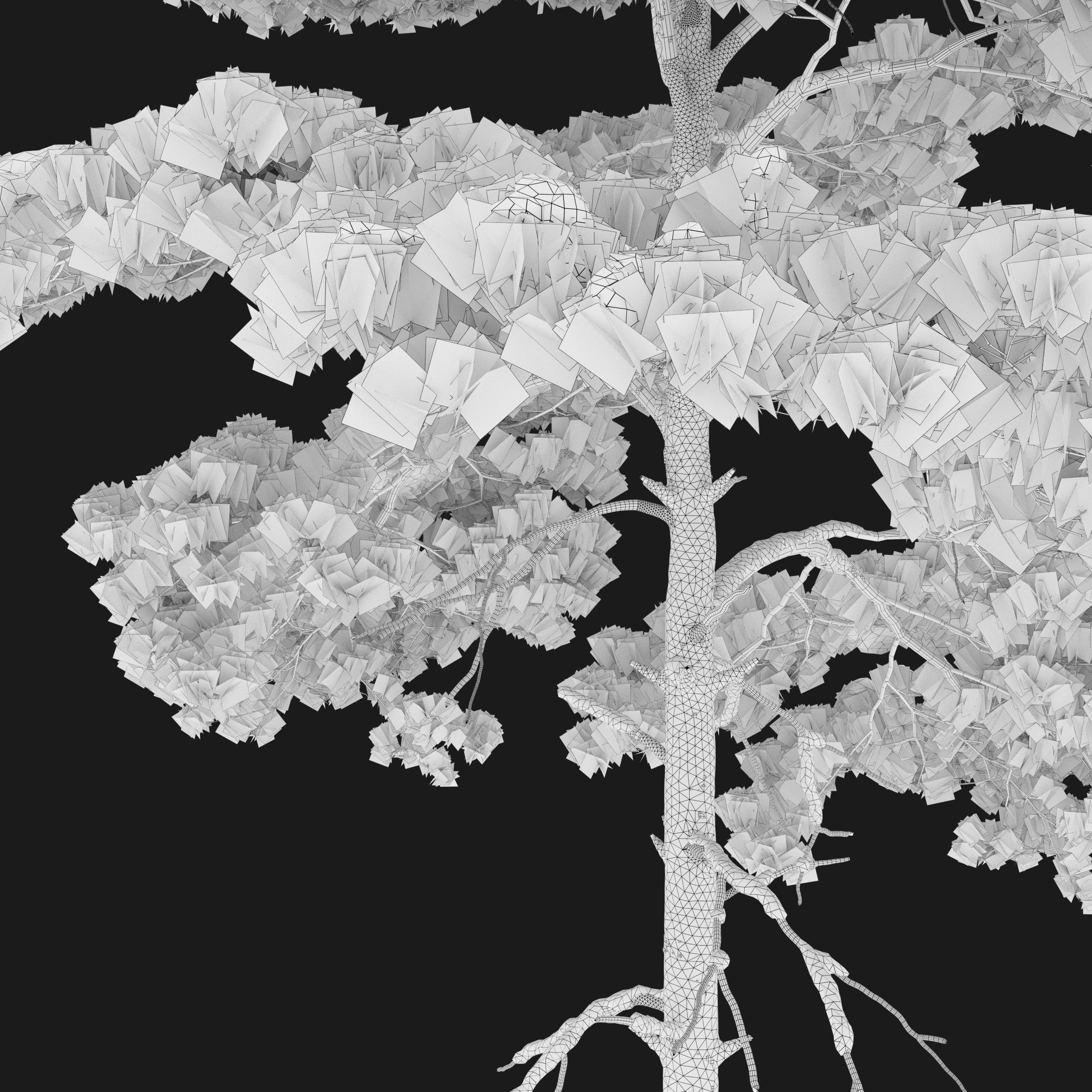 Winter Pinus Sylvestris - Game-Ready 3D Model