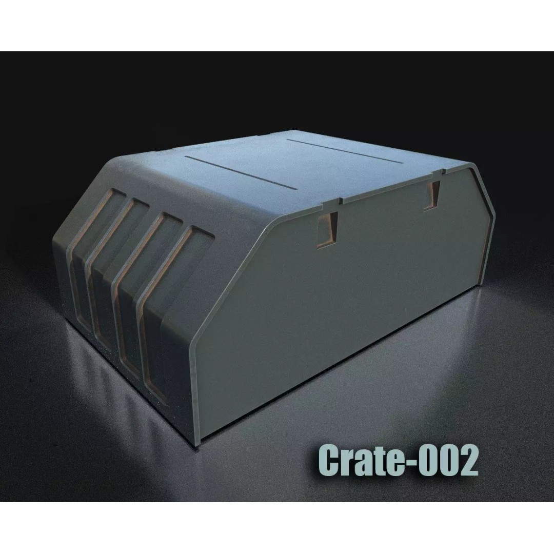 Maintenance Ladder 3D Model – Low Poly Game Asset with Crates - View 11