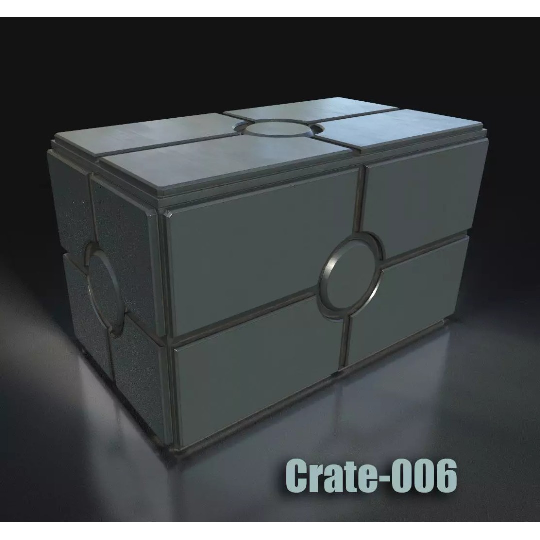 Maintenance Ladder 3D Model – Low Poly Game Asset with Crates - View 19