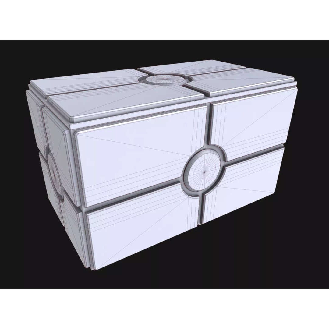Maintenance Ladder 3D Model – Low Poly Game Asset with Crates - View 33