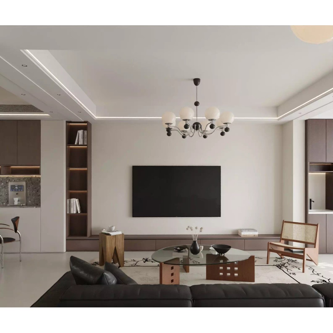 Modern Asian Living Space 3D Model – PBR Interior Design, FBX, OBJ - View 11