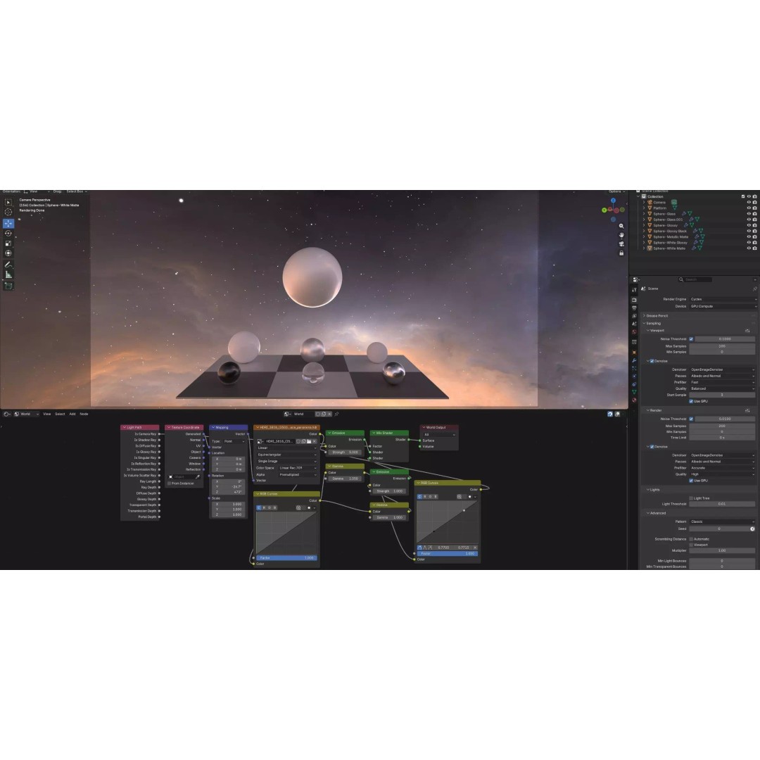 360 Degree 16K HDRI Space Background 3D Model – Panoramic Nebula Environment Map