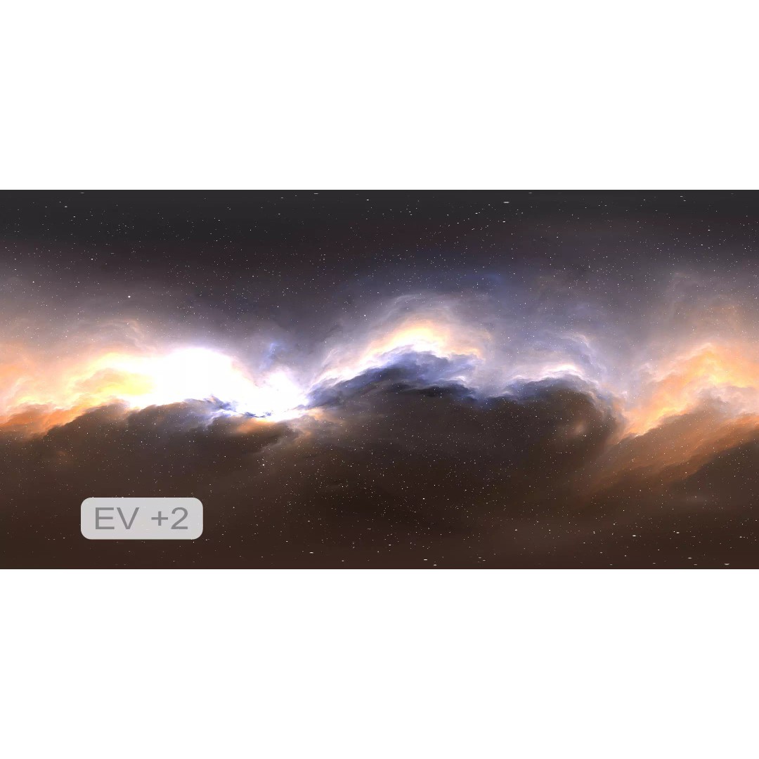 360 Degree 16K HDRI Space Background 3D Model – Panoramic Nebula Environment Map - View 25