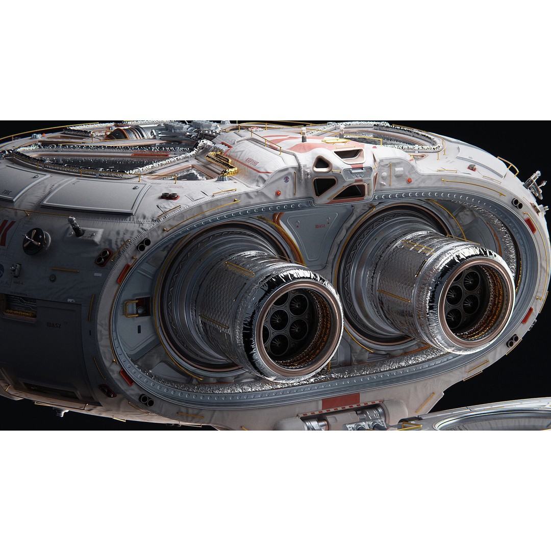 PROROK Spacecraft 3D Model – Futuristic Blender Project File