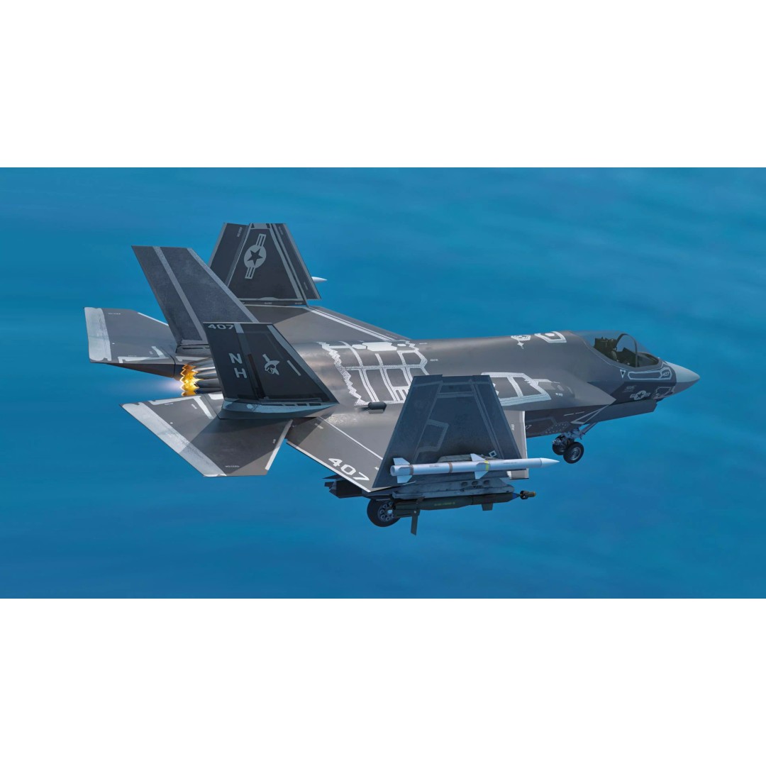 F-35C Lightning II 3D Model – Rigged Low-Poly Aircraft, Blender - View 2