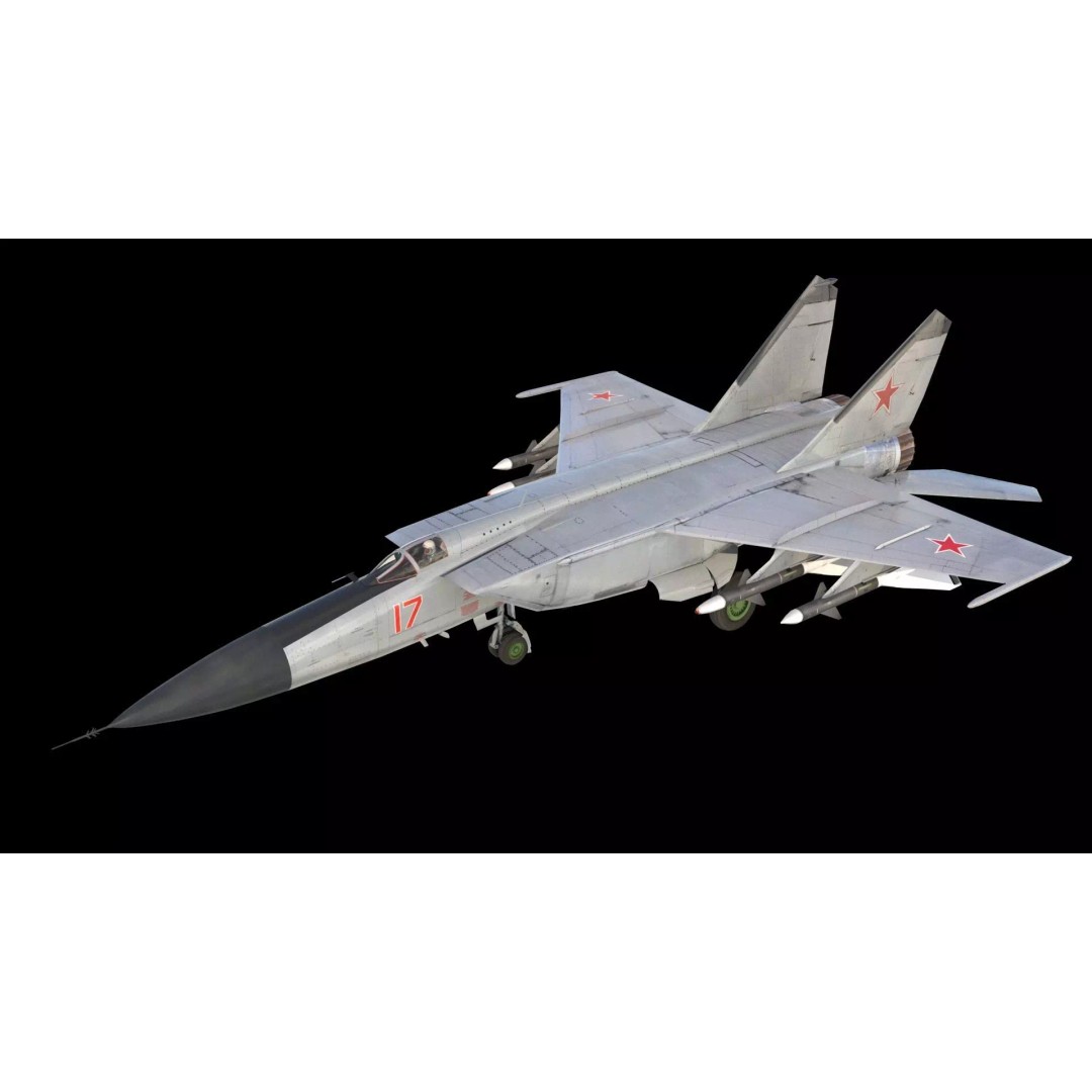 MiG-25P 3D Model – Supersonic Fighter Jet, FBX, PBR Textures - View 2