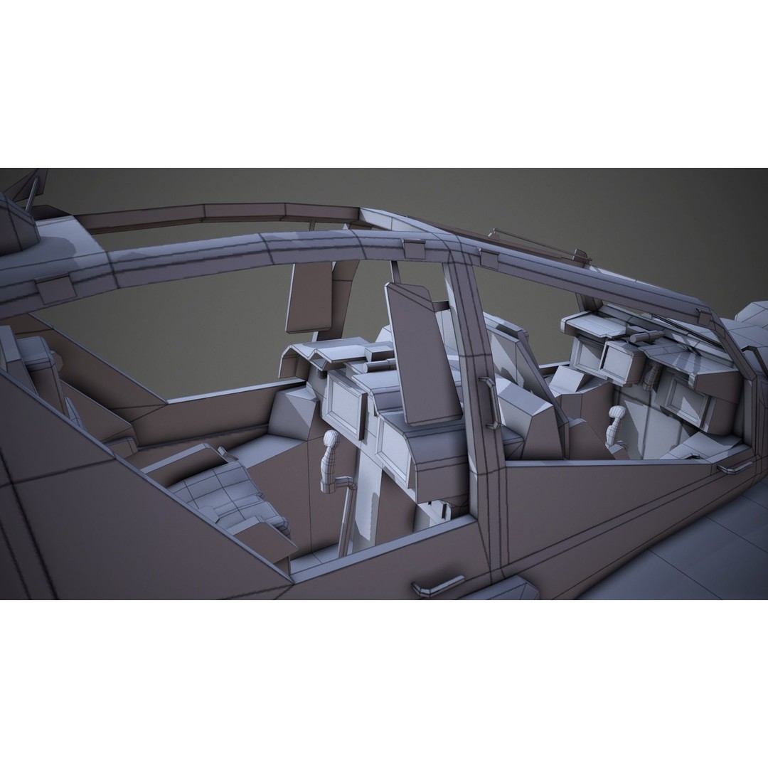 AH-64D Apache Longbow Helicopter 3D Model – Low Poly PBR Asset, FBX - View 19