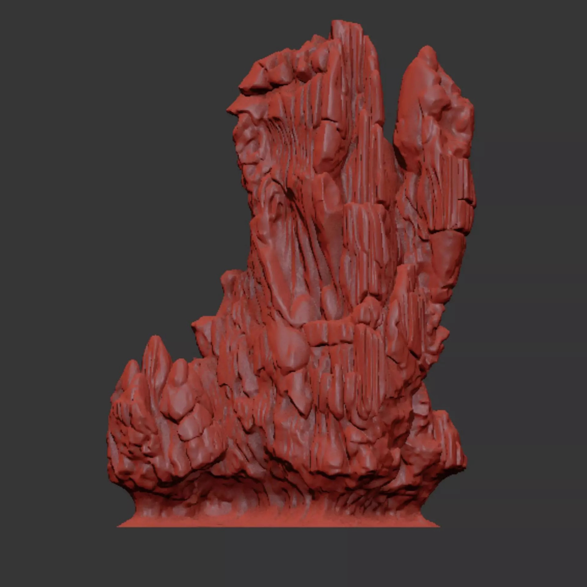 Karst Cliff with Vegetation - High-Detail 3D Model - View 12