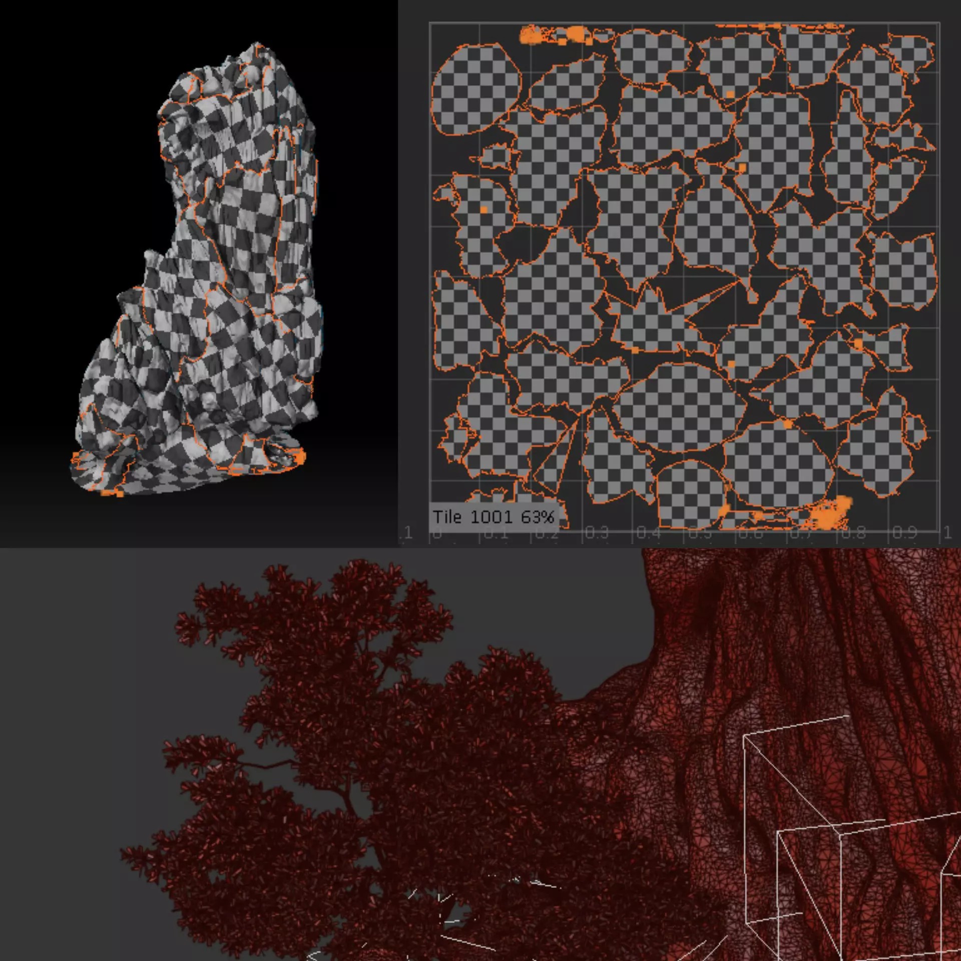 Karst Cliff with Vegetation - High-Detail 3D Model - View 9