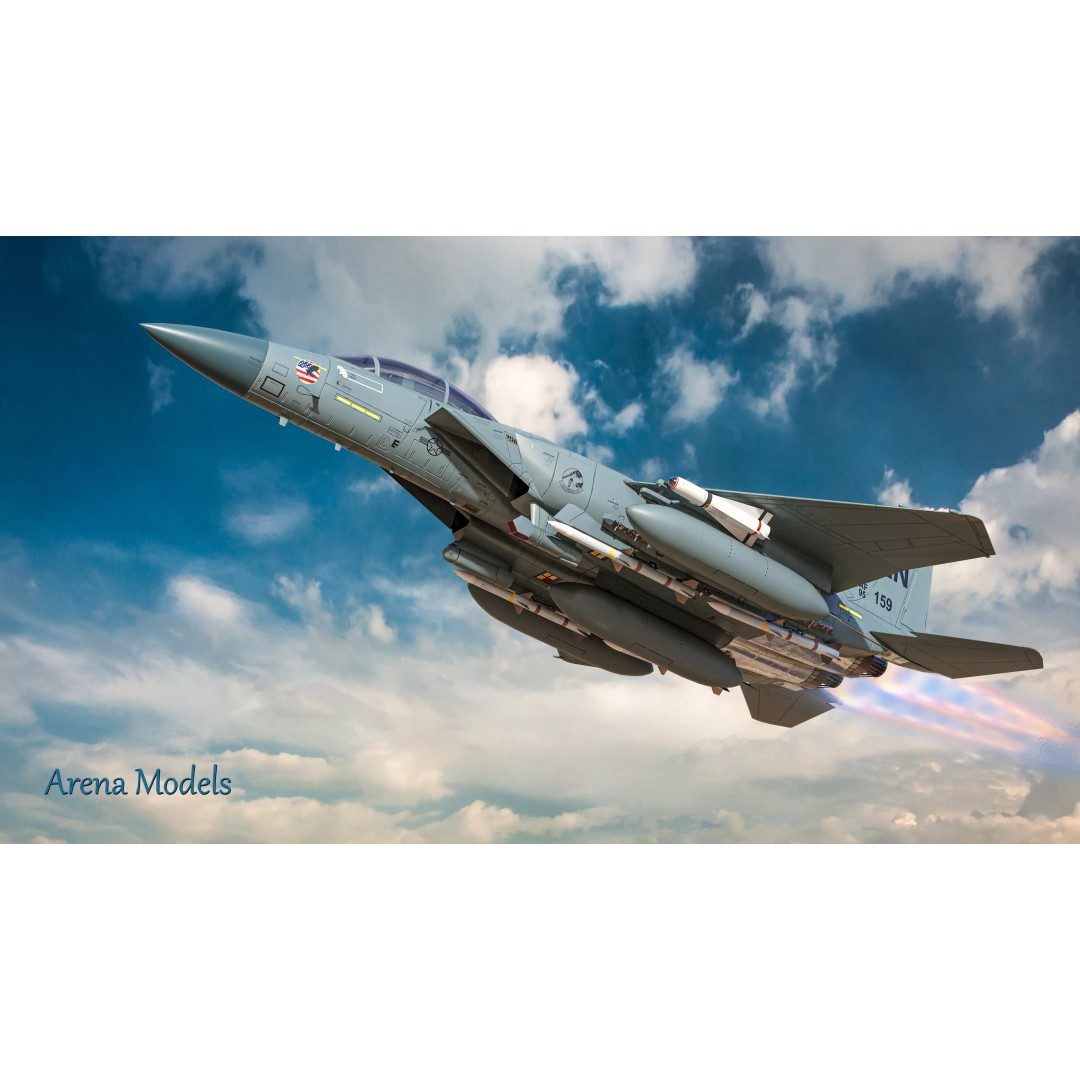F-15E Strike Eagle 3D Model – Low Poly Military Aircraft, FBX, OBJ - View 2