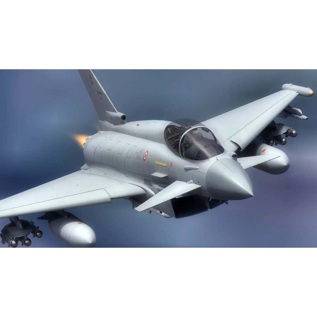 Euro Fighter Typhoon 3D Model – High Resolution Cockpit, Rigged, Blender - View 16