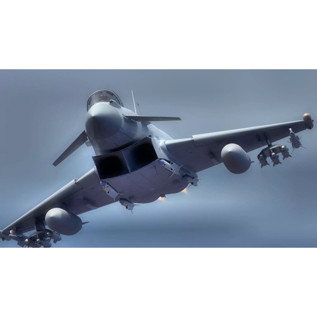 Euro Fighter Typhoon 3D Model – High Resolution Cockpit, Rigged, Blender - View 19