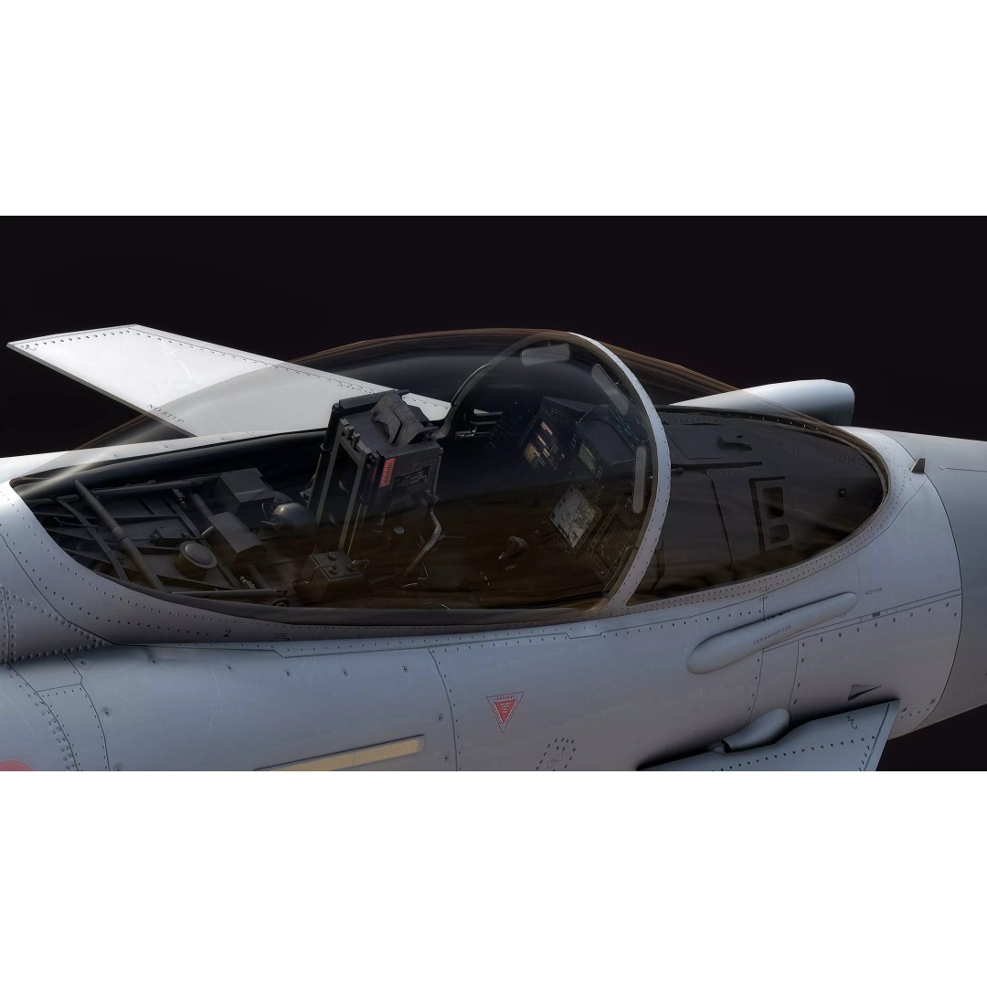 Euro Fighter Typhoon 3D Model – High Resolution Cockpit, Rigged, Blender - View 23