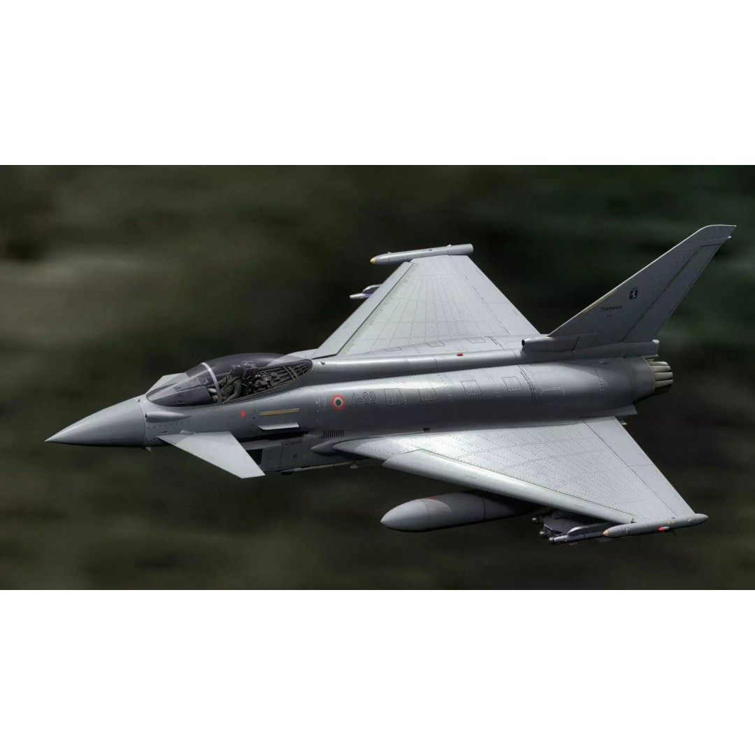 Euro Fighter Typhoon 3D Model – High Resolution Cockpit, Rigged, Blender - View 3