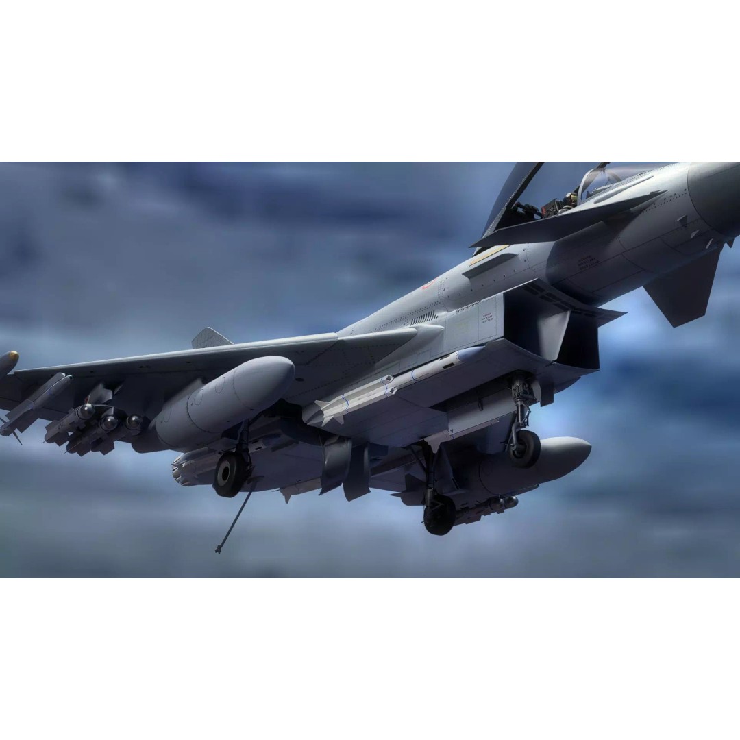 Euro Fighter Typhoon 3D Model – High Resolution Cockpit, Rigged, Blender - View 34