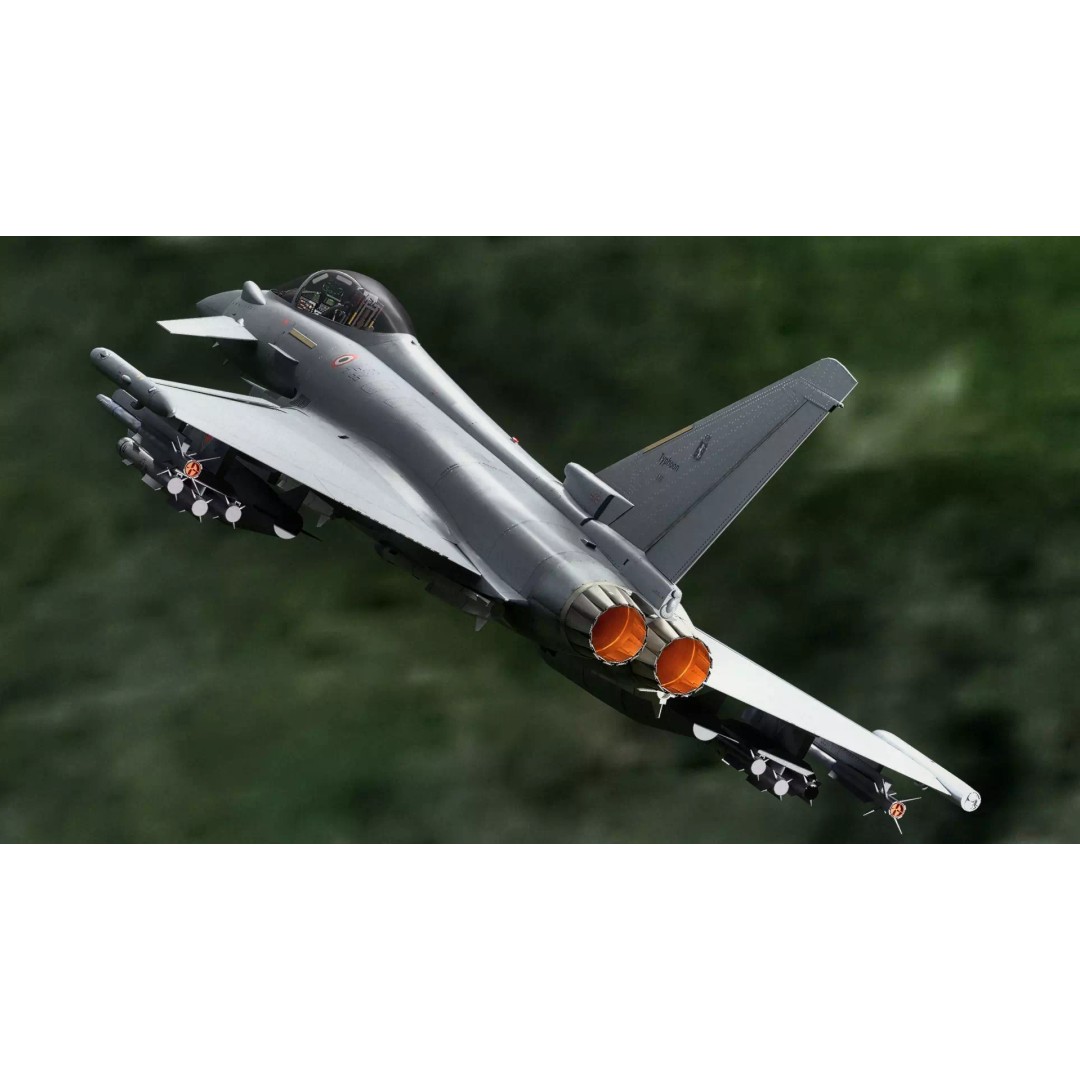Euro Fighter Typhoon 3D Model – High Resolution Cockpit, Rigged, Blender - View 5