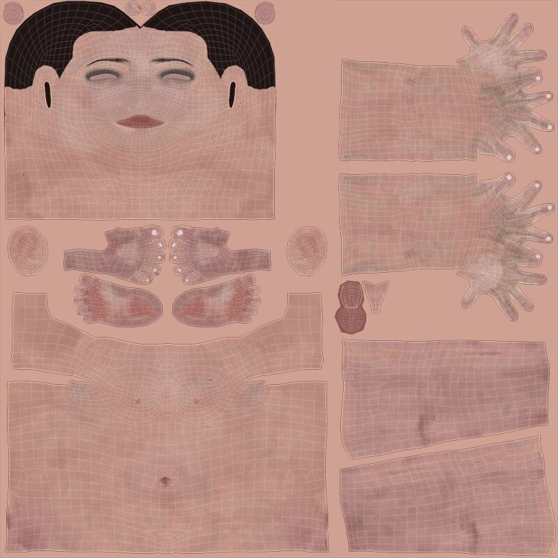 Female Base Model Rig - Low-Poly Game-Ready 3D Model