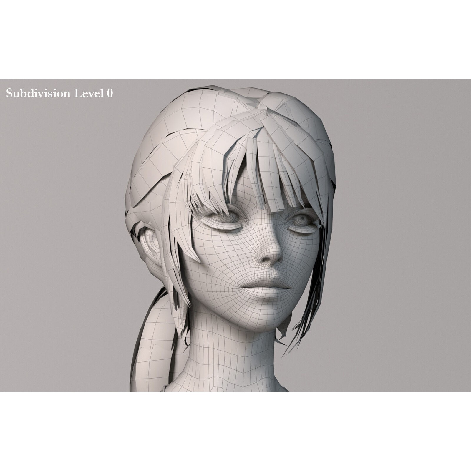 Female Base Model Rig - Low-Poly Game-Ready 3D Model - View 28