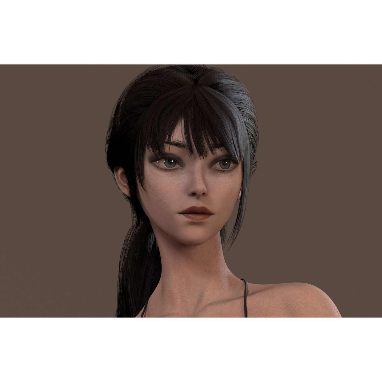 Female Base Model Rig - Low-Poly Game-Ready 3D Model - View 7