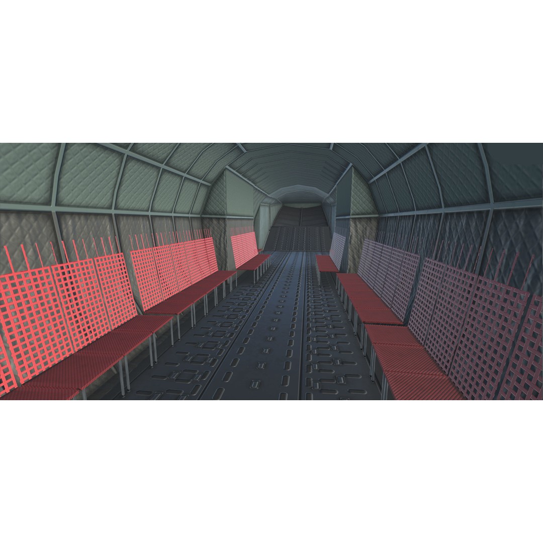 C130 Hercules 3D Model – Low Poly Game Asset, FBX, PBR Textures - View 16
