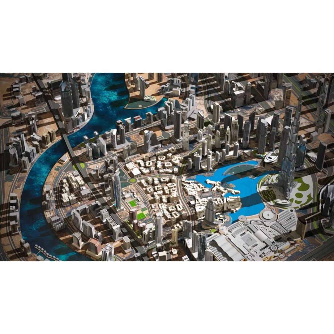 Dubai City 3D Model – High Poly Skyscraper Asset, FBX & OBJ - View 11