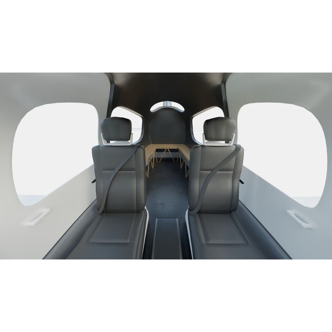 Cirrus SR22 Turbo Propeller 3D Model – High Poly Rigged Asset, FBX, OBJ - View 19