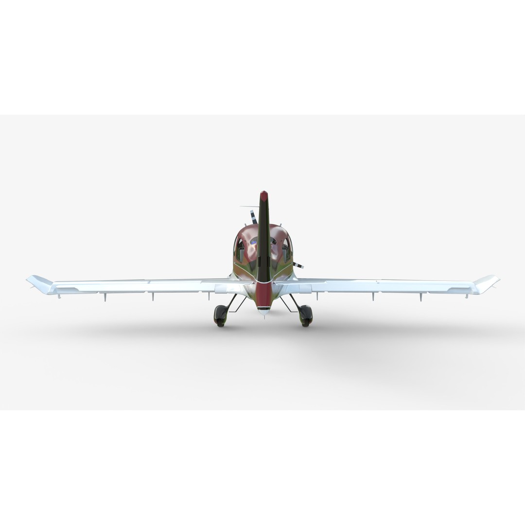Cirrus SR22 Turbo Propeller 3D Model – High Poly Rigged Asset, FBX, OBJ - View 6