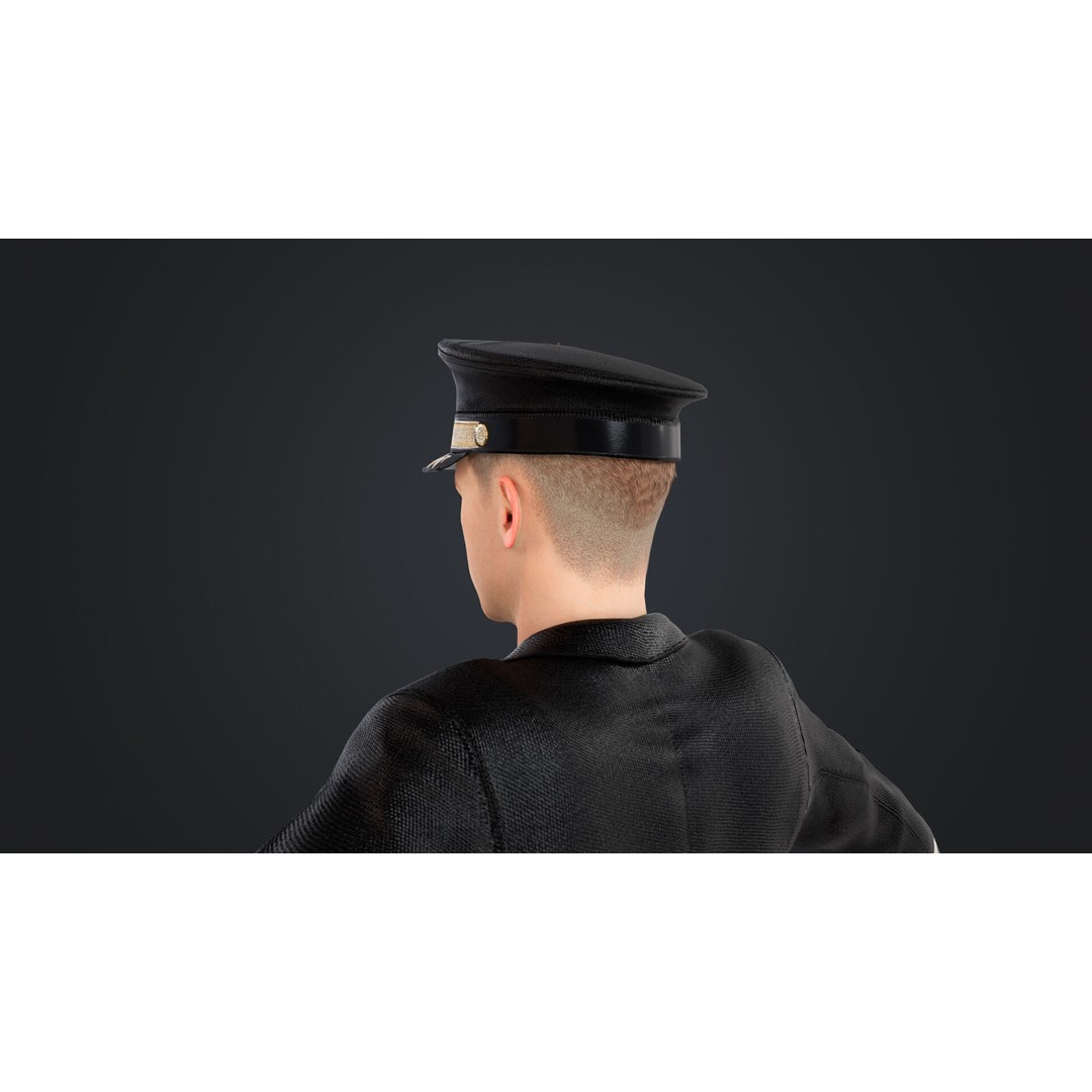 Aircraft Pilot 3D Model – Low Poly Rigged Character, FBX, OBJ - View 14