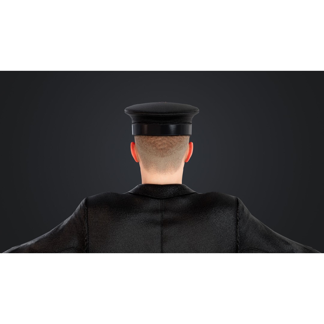 Aircraft Pilot 3D Model – Low Poly Rigged Character, FBX, OBJ - View 15
