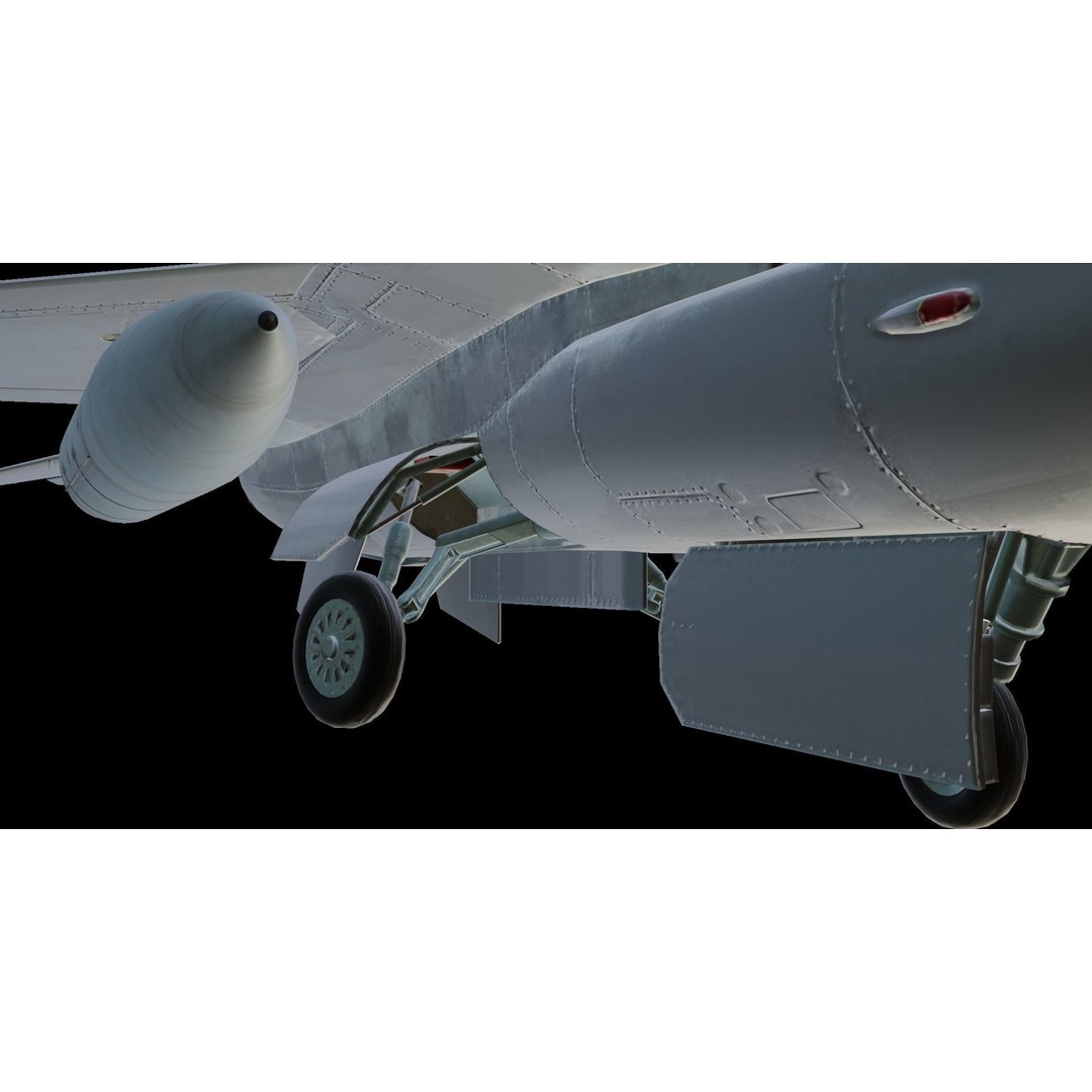 F-16 Fighting Falcon 3D Model – Low Poly Game Asset, FBX, PBR - View 12
