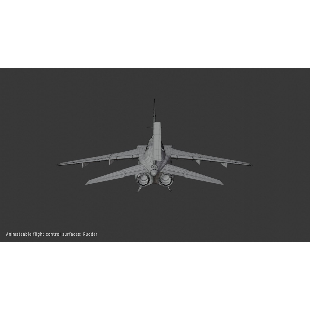 Sepecat Jaguar T2 3D Model – Rigged Military Aircraft, PBR Textures - View 14