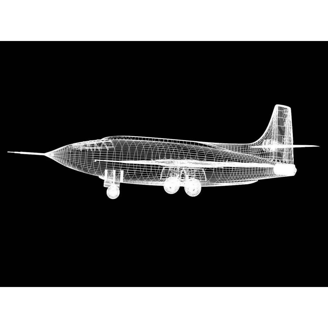 Bell X-1 3D Model – Historic Supersonic Aircraft, FBX & OBJ