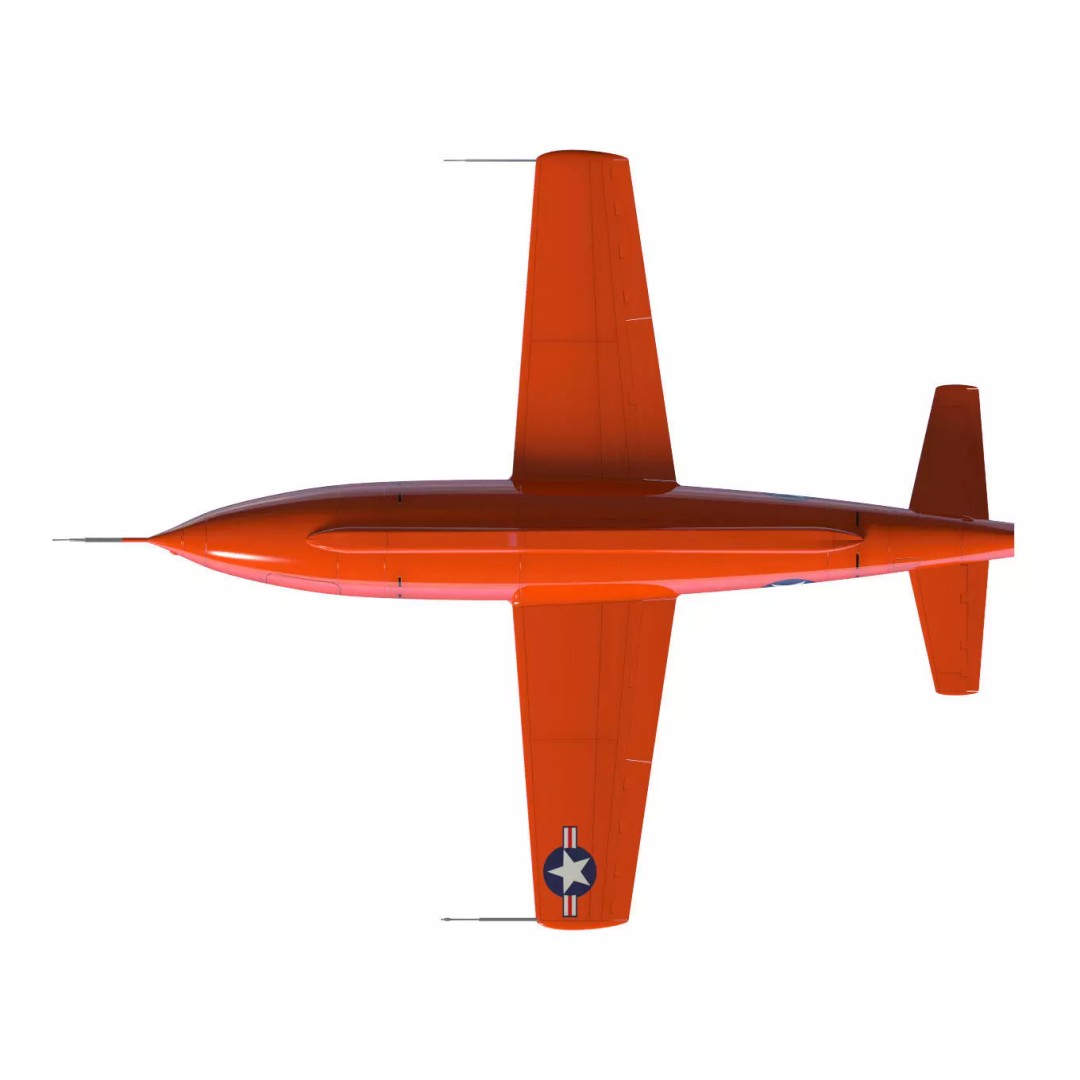 Bell X-1 3D Model – Historic Supersonic Aircraft, FBX & OBJ - View 15