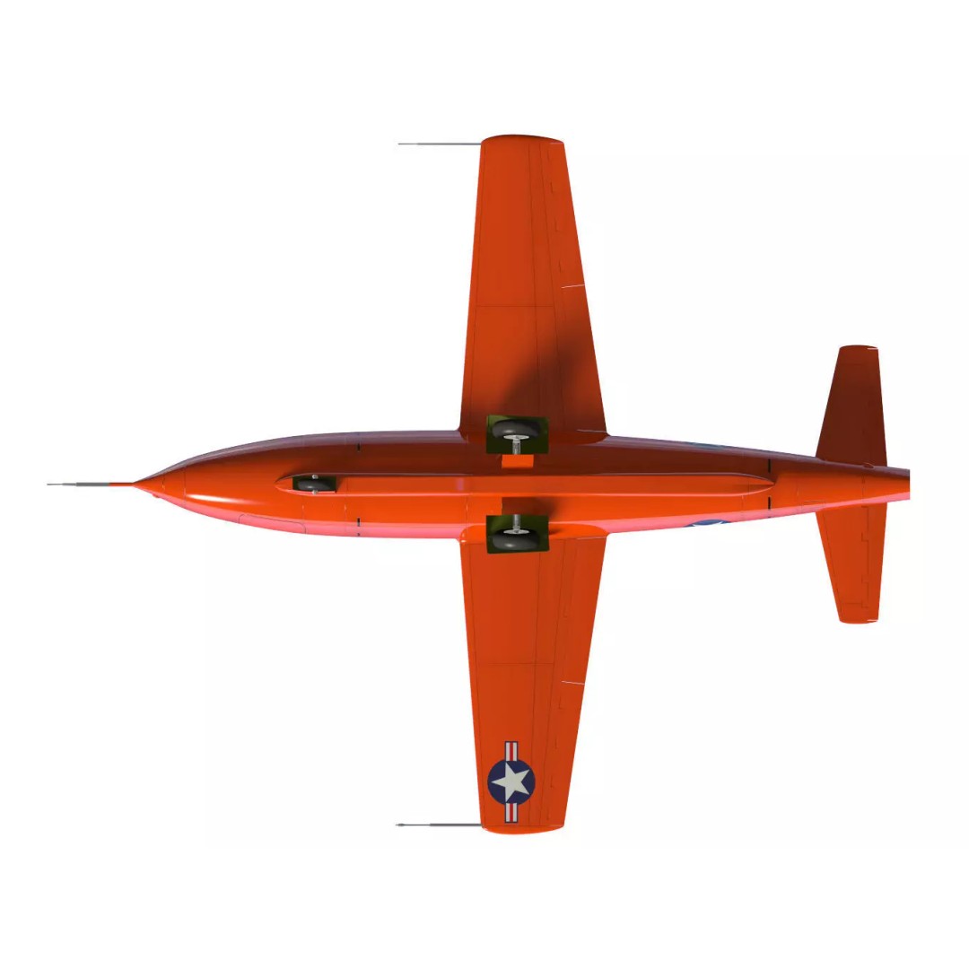 Bell X-1 3D Model – Historic Supersonic Aircraft, FBX & OBJ - View 16