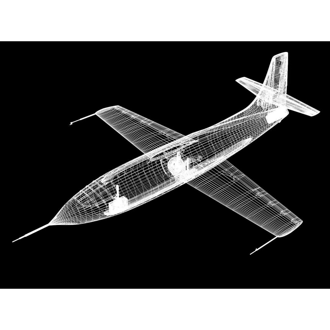 Bell X-1 3D Model – Historic Supersonic Aircraft, FBX & OBJ - View 17