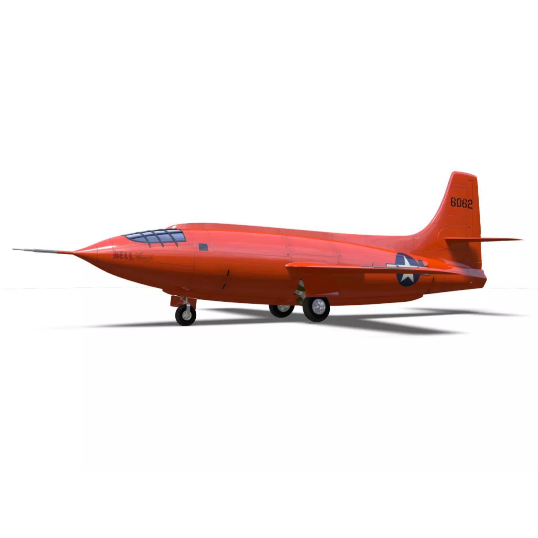 Bell X-1 3D Model – Historic Supersonic Aircraft, FBX & OBJ - View 7