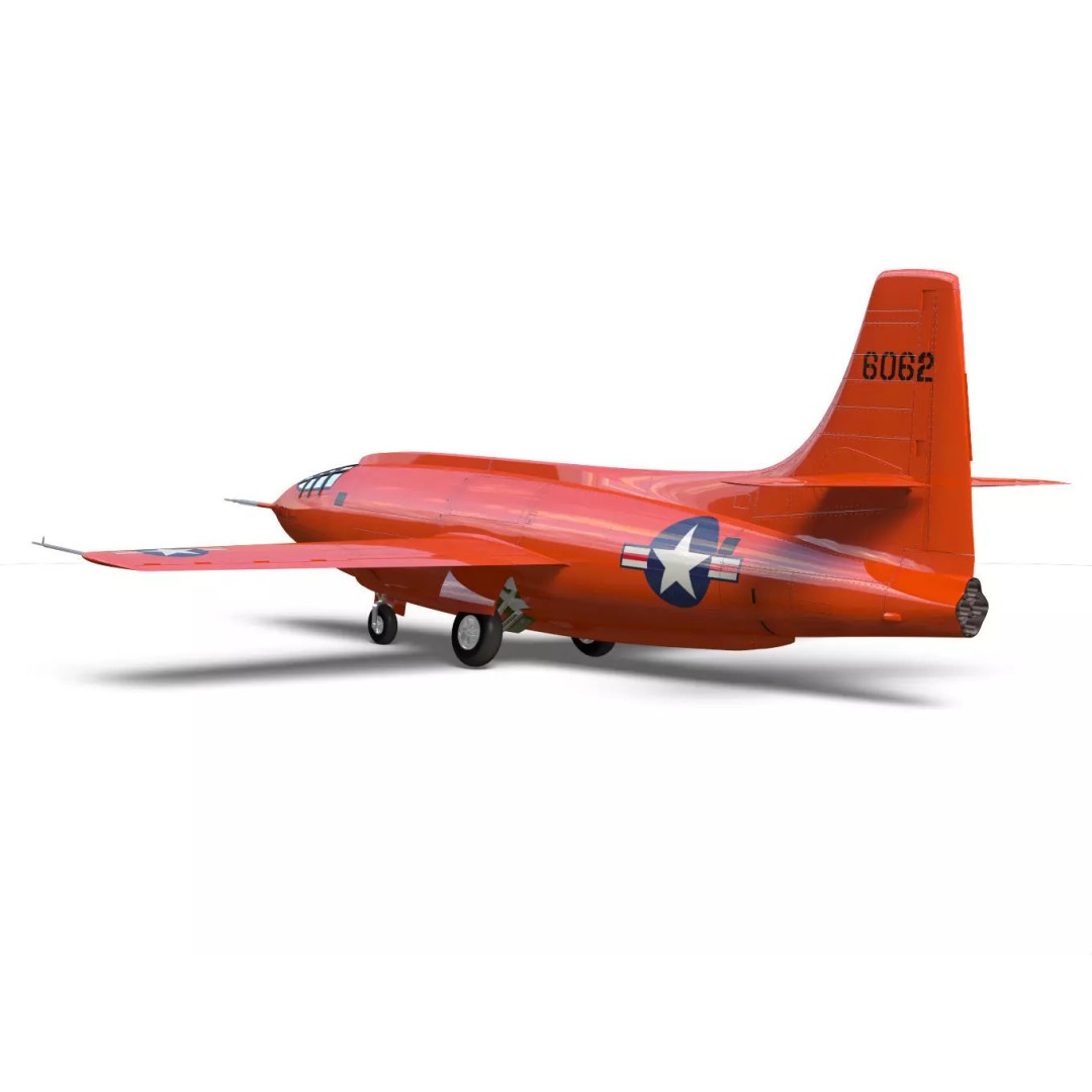 Bell X-1 3D Model – Historic Supersonic Aircraft, FBX & OBJ - View 8