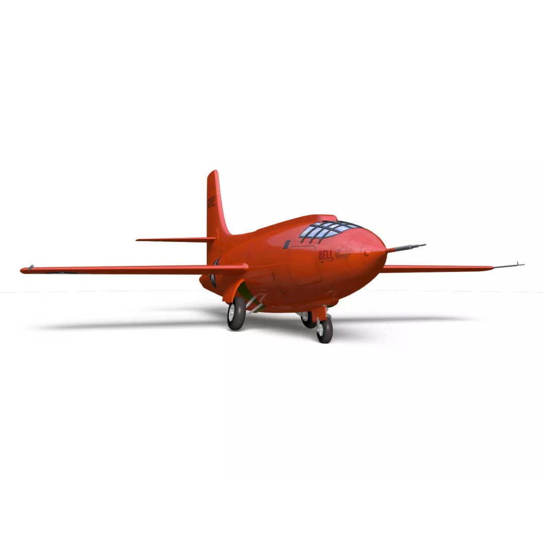 Bell X-1 3D Model – Historic Supersonic Aircraft, FBX & OBJ - View 9