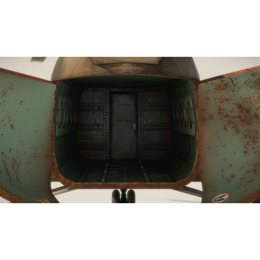 Soviet Military Transport Helicopter 3D Model – Low Poly Game Asset, FBX - View 14