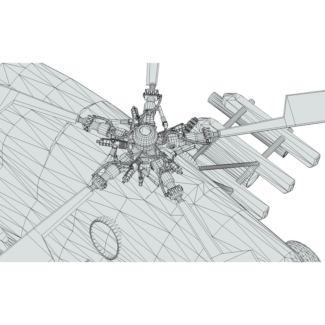 Soviet Military Transport Helicopter 3D Model – Low Poly Game Asset, FBX - View 21