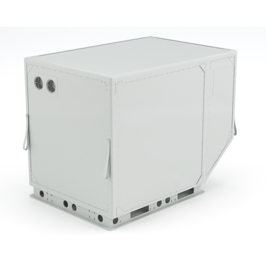 Air Cargo Container 3D Model – Detailed Industrial Asset, Blender & FBX - View 16
